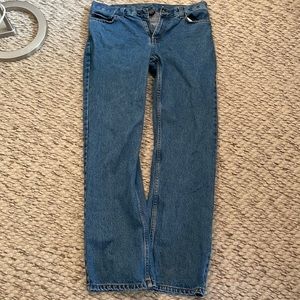 Vintage straight leg jeans.